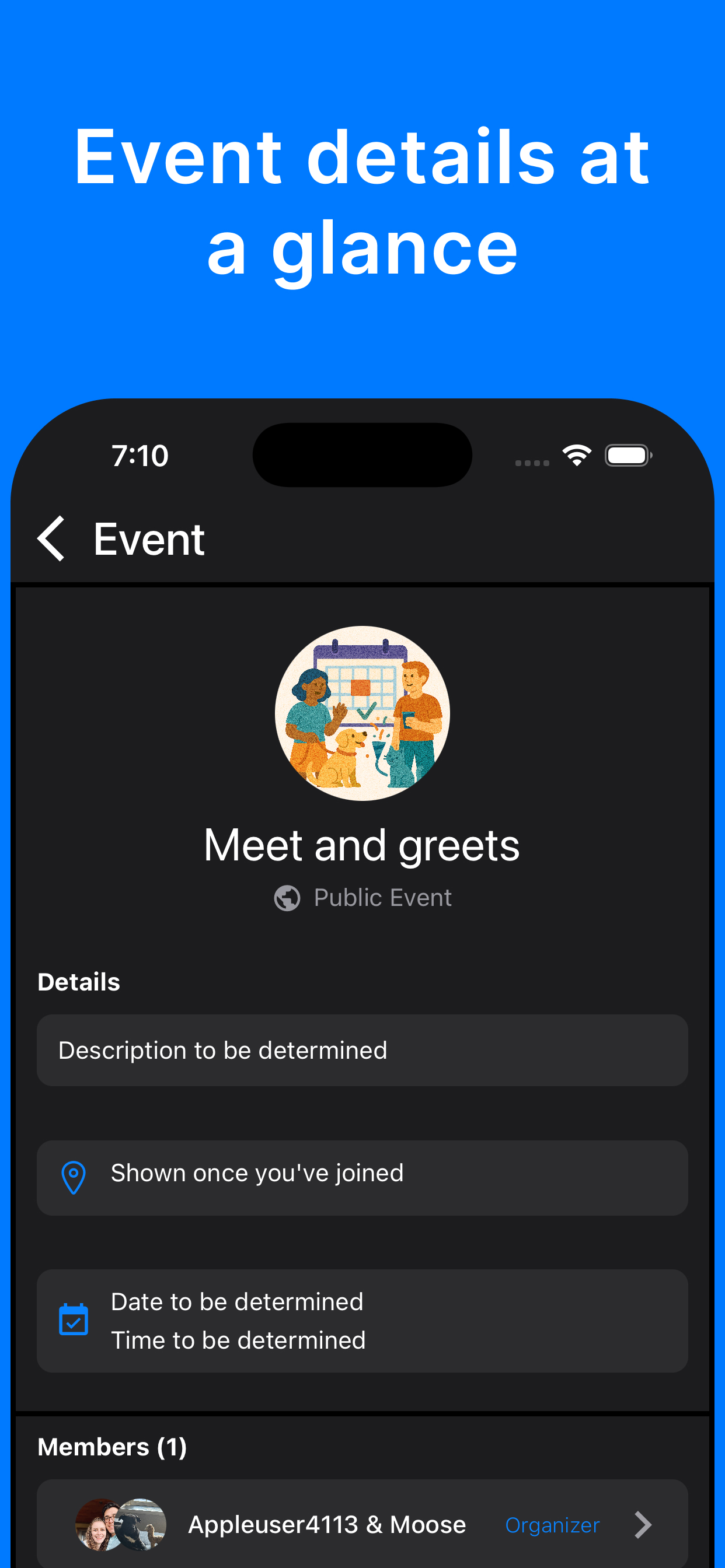 Messages view